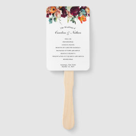 フレッシュ秋フローラ結婚式 プログラム ハンドファン