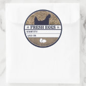 フレッシュ素朴チキンエッグスウエスタンヘンファームカスタム ラウンドシール (バッグ)