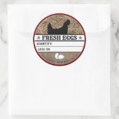 フレッシュ素朴チキンエッグスウエスタンレッドファームカスタム ラウンドシール (バッグ)