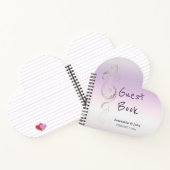 フレッシュ結婚ラベンダーズゲストブック ノートブック (内部)