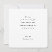 フレッシュ結婚レモンの愛と感謝していカード サンキューカード (裏面)