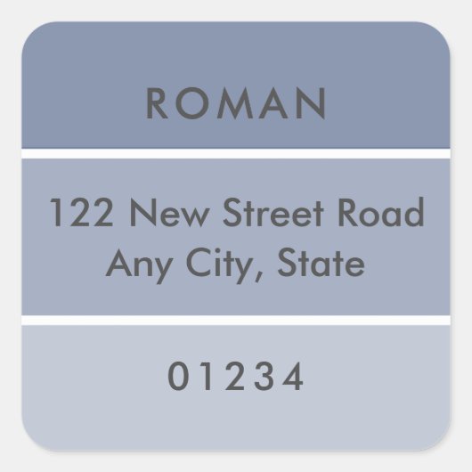 フレッシュ絵を描アドレスのブルー絵を描チップラベル スクエアシール (正面)