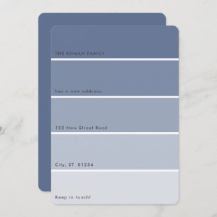 フレッシュ絵を描ムービングアナウンスブルー絵を描チップ 招待状