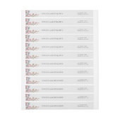 フレッシュ自然ワイルドフラワー差出人住所ラップのまわりに ラップアラウンドラベル (シート)