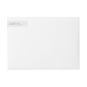 フレッシュ自然ワイルドフラワー差出人住所ラップのまわりに ラップアラウンドラベル (正面)