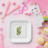 フレッシュ葉ベイ紙7"スクエアプレート ペーパープレート (パーティー)