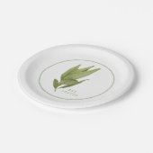 フレッシュ葉ベイ紙7"ラウンドプレート ペーパープレート (アングル)