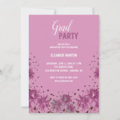 フレッシュ薄紫パープルワイルドフラワーズ招待状 招待状 (正面)