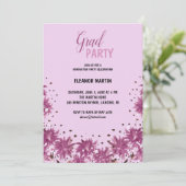 フレッシュ薄紫パープルワイルドフラワーズ招待状 招待状 (スタンド正面)