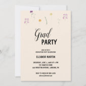 フレッシュ赤面ワイルドフラワーズ招待状 招待状 (正面)