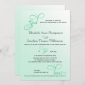 フレッシュ造幣局神は愛クリスチャン結婚ズ 招待状 (正面/裏面)