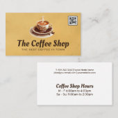 フレッシュ醸造コーヒーカップ及びソーサー 名刺 (正面/裏面)