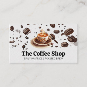 フレッシュ醸造コーヒーカップ コーヒービーンズ 名刺