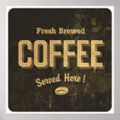 フレッシュ醸造コーヒーポスター ポスター (正面)