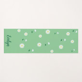 フレッシュ開花エレガント – グリーンザズルヨガマット ヨガマット (正面(横))