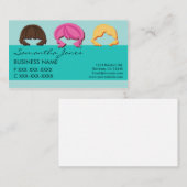 フレッシュ顔ヘアカラービジネスカード 名刺 (正面/裏面)