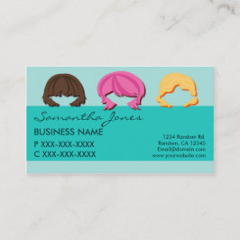フレッシュ顔ヘアカラービジネスカード 名刺