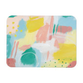 フレッシュ顔抽象芸術-春の色 マグネット (横)