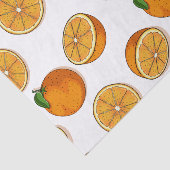 フレッシュ鮮やかオレンジ柑橘類フルーツシームレスパターン 薄葉紙 (詳細)