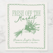 フレッシュ オフ ザ マーケット グリーン ブライズ シャワー ワインラベル (シングルラベル)