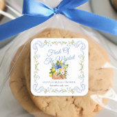 フレッシュ・オフ・ザ・マーケット・ファーマーズのブライダルシャワーの花飾り スクエアシール