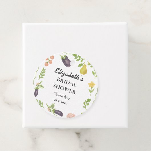 フレッシュ・オフ・ザ・マーケット ファーマーズマーケット ブライダルシャワー フェイバータグ (インサイチュ)