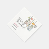 フレッシュ オフ ザ マーケット フラワージャー ブライダルシャワー スタンダードカクテルナプキン (角)