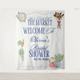 フレッシュ・オフ・ザ・マーケット ブライダルシャワー ウェルカムトゥ タペストリー