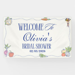 フレッシュ・オフ・ザ・マーケット ブライダルシャワー ウェルカムトゥ 横断幕