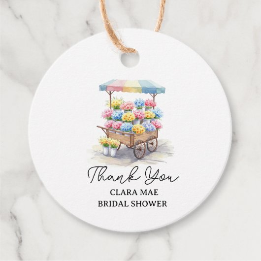 フレッシュ・オフ・ザ・マーケット・ブライダルシャワー フェイバータグ (正面)