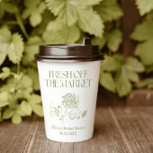 フレッシュ オフ ザ マーケット ブライダル シャワー, ファーマーズ マーケット 紙コップ