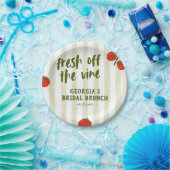 フレッシュ・オフ・ザ・ヴァイン トマト ブライダルシャワー ペーパープレート (パーティー)