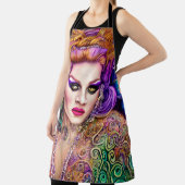 フレッシュ&カラフルドラッグクイーンアートワークデザイン エプロン (インサイチュ)