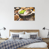 フレッシュ・クリスマス・クッキーのプレート キャンバスプリント (インサイチュ (寝室))