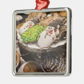 フレッシュ・クリスマス・クッキーのプレート メタルオーナメント (左)