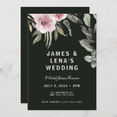 フレッシュ&グエレガントリーンフローラ 招待状 (正面/裏面)