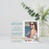 フレッシュ スウィート16 フォト バースデー パーティー 招待状 (スタンド正面)