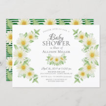 フレッシュ デイジー フラワーブライダルシャワー