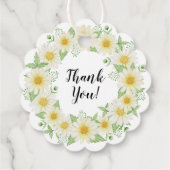 フレッシュ デイジー ブライダル シャワー フェイバータグ (裏面)