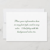 フレッシュ デイジー 招待状 (裏面)