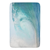 フレッシュ·パシフィック·海·ブルー波 バスマット (正面縦)