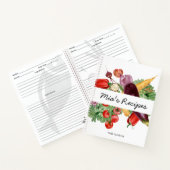 フレッシュ&ヘルシーレシピブック ノートブック (内部)