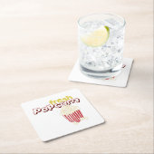 フレッシュ·ポップコーン スクエアペーパーコースター (インサイチュ)