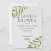 フレッシュ メドウ リーフ カップルシャワー 招待状 (正面)
