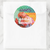 フレッシュ&モダンブライダルシャワーステッカー ラウンドシール (バッグ)