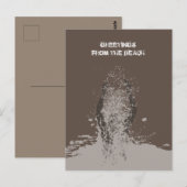 フレッシュ モノクローム グランジ マン ウォーター スプリンクラー ポストカード (正面/裏面)