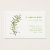 フレッシュ・ローズマリー・ユーロ・ビジネス・カード (正面)