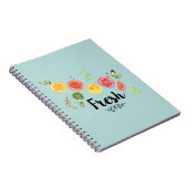 フレッシュ – 水彩の柑橘類 ノートブック (右側)