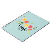 フレッシュ – 水彩の柑橘類 ノートブック (左側)