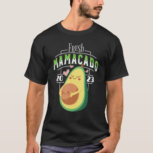 フレッシュMamacado 2023妊娠Avo妊娠ママAv Tシャツ (正面)